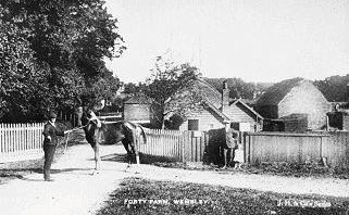 A postcard of Forty Farm