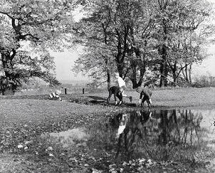 Children playing in Barn Hill Open Space