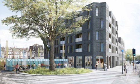 Imaging showing the potential View Along High Road highlighting the corner area Imaging showing the potential View Along High Road highlighting the corner area