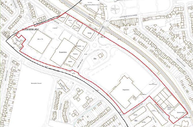 Honeypot lane boundary highlighted in red