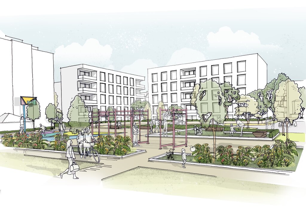 Kilburn Square artists impression