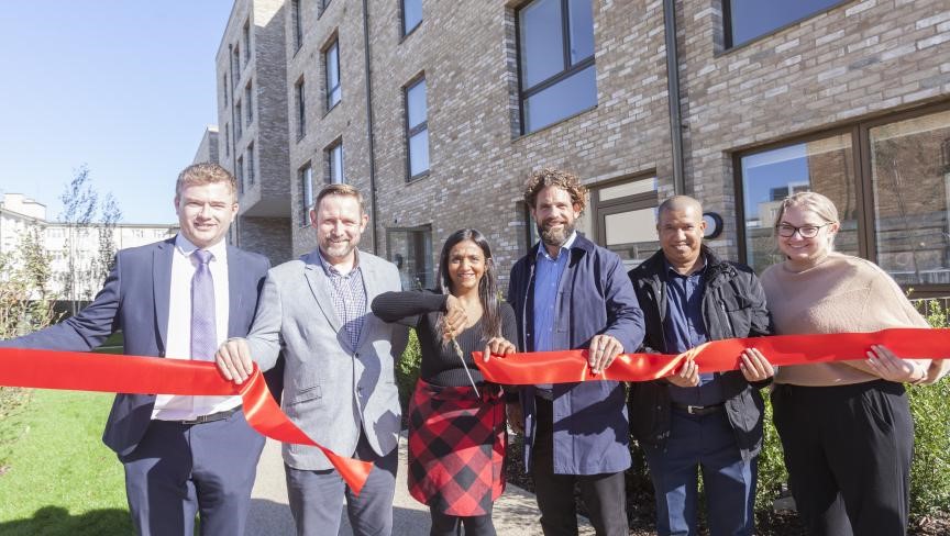 Cllr Tatler at the opening ceremony of Woodrow House