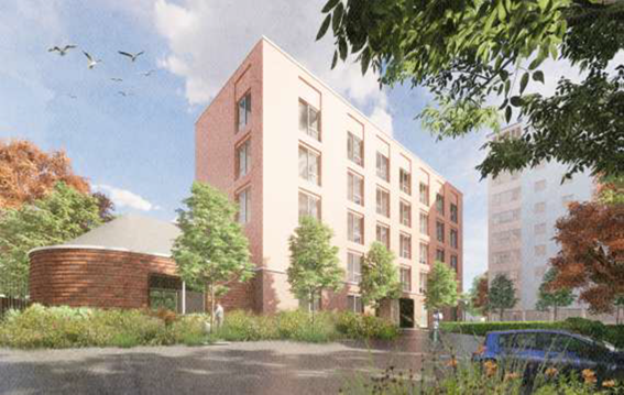 Artists impression of Watling gardens development