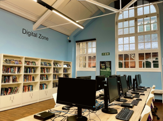 Digital zone in revamped Kilburn Library 