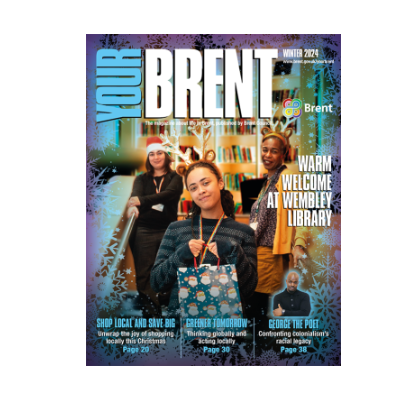 Your Brent - Winter issue front cover in a festive theme 