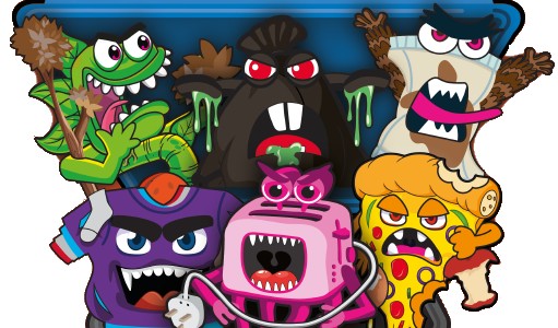 Group of contamination monsters