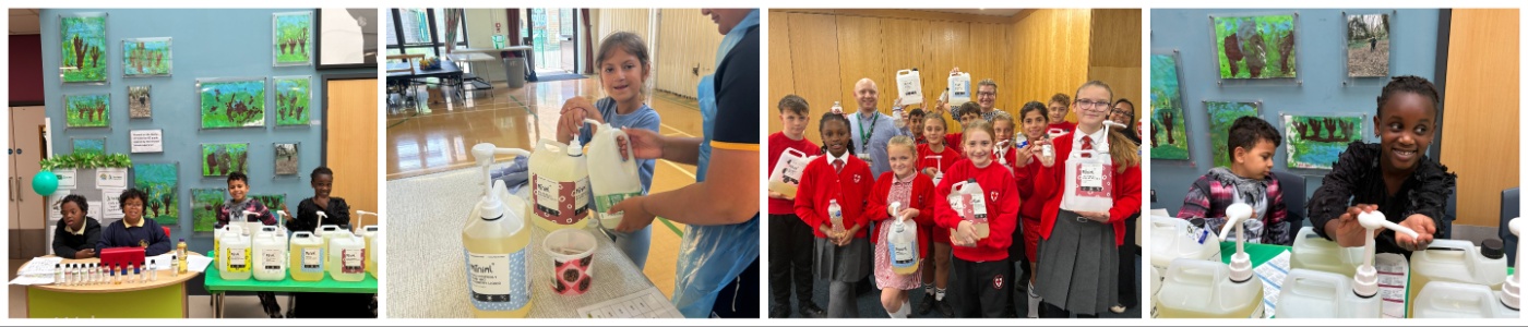 A montage of four photos taken from a range of Kingsbury schools involved in the Eco Schools project